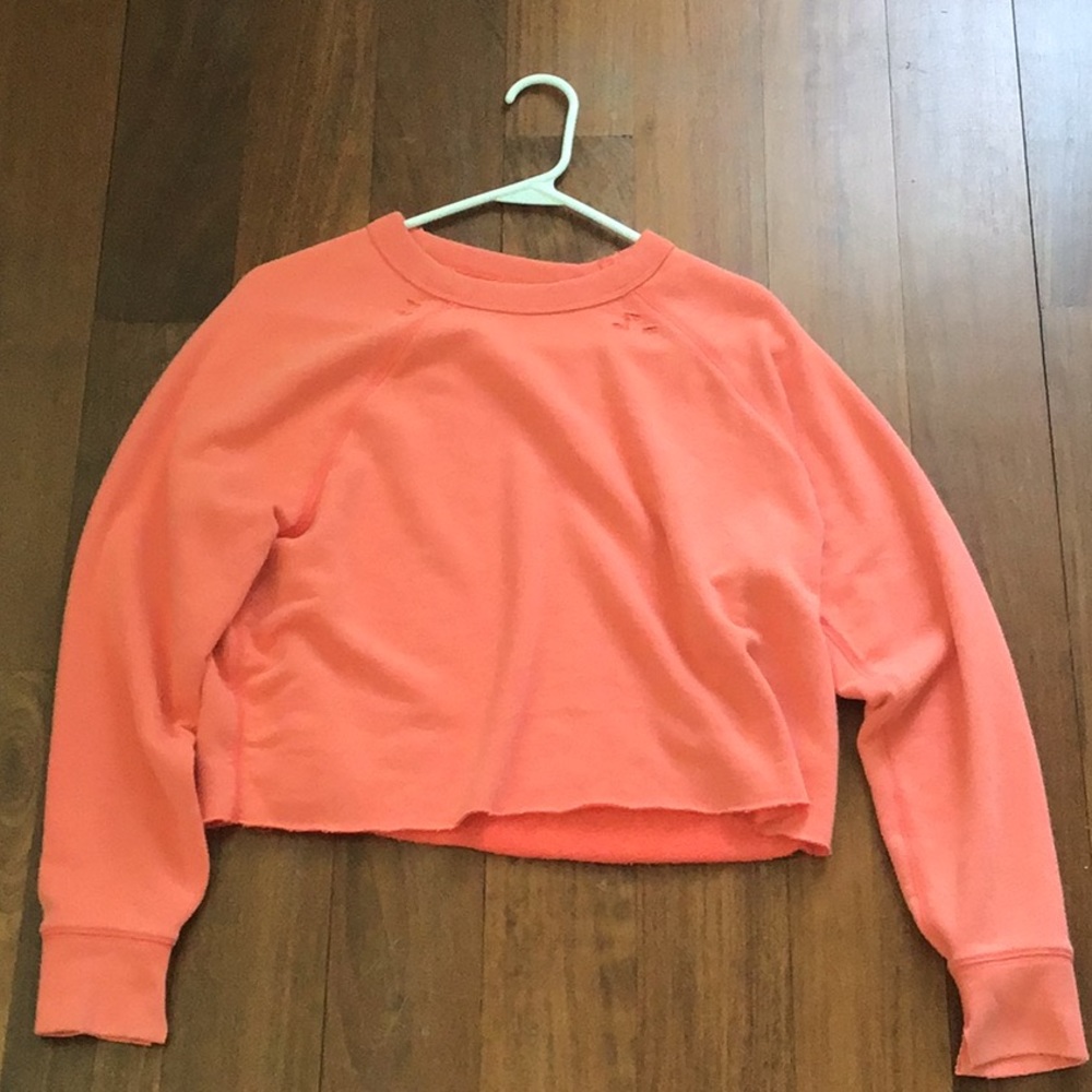 Cropped crew sweatshirt